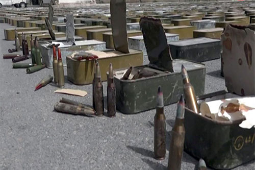 armas incautadas Incautado armamento israelí destinado a los terroristas en Siria